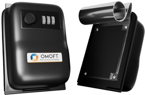 Omoft Corporation Key Holder Lock Box Large Capacity, 3 Digit Combination for House, Car, Real Estate, Auto Mechanic, Heavy Duty, Weatherproof, Car Window Mount, Outdoor Key Safe for Turo, Ride Share