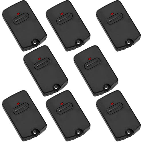 RB741 Remote Works Compatible with GTO RB741/ FM135 Remote, Compatible with Mighty Mule Gate Opener FM135 Transmitter Control, Single Button Gate Controller Garage Door Transmitter (Black, 8 Pcs)