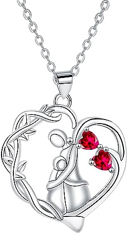 Yinsen Mutter und Tochter Halskette 925 Sterling Silber Mit Geschenkbox-Geschenke für Mutter,Beste Mutti Schmuck zum Muttertag Geburtstag Weihnachten