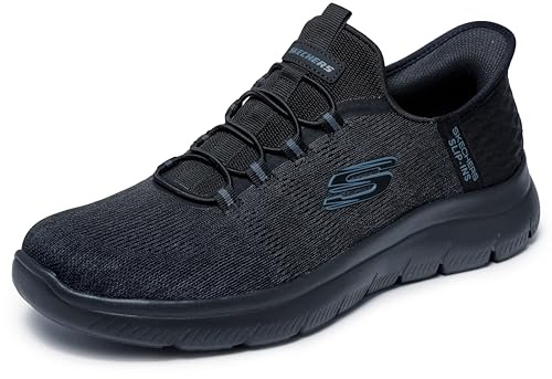 Skechers herr Summits Key Pace Sneakers, Black Mesh, 41 EU
