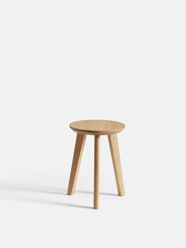 BestLoft.de Blumenständer Pflanzenständer Blumenhocker Hocker Holz Pflanzenhocker Blumensäule Blumenregal Indoor Sitzhocker rund Badezimmerhocker Pflanzenständer Holz (Eiche Hell, Höhe: 35cm)