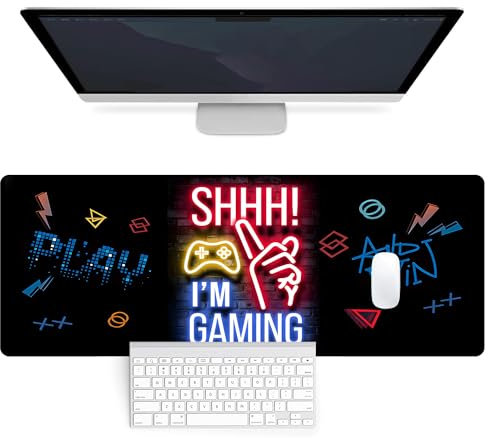 Mousepad Extended Gaming Mouse Pad, Desk Mat for Keyboard and Mouse with Stitched Edges Non-Slip Rubber Base Desk Pad for Computer Keyboard Office & Home Desk Decor(80X30cm/ 31.5X11.8inch)