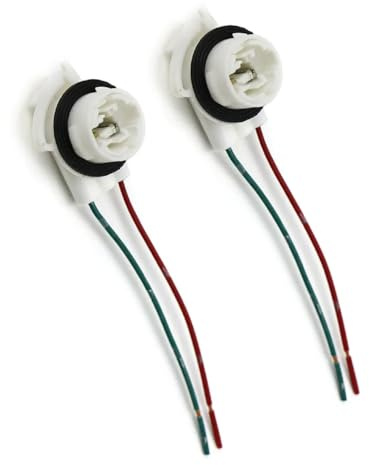 2 Wire 3156 Daytime Running Light Socket Bulbs Socket Harness Compatible with CHEVY Avalance Silverado SUBURBAN 1500 2500 3500 Compatible with GMC SIERRA YUKON SIERRA Replace 19258649 Fog Light Socket