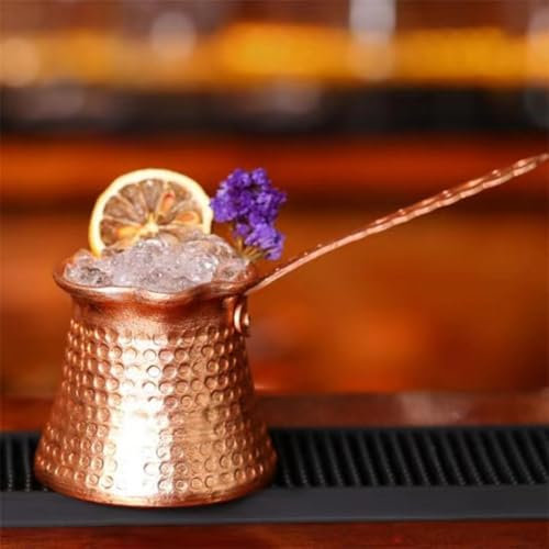 CARMOTTER Turkish Coffee Pot, Copper, Heat Stove Top Tea Maker, Hammered Aluminum Coffee Cezve For Home And More