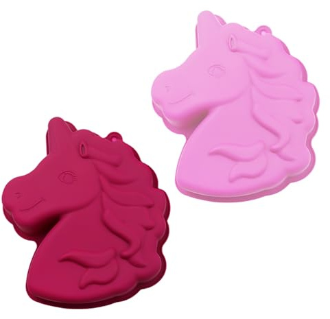 NXPWRC 2 Pieces Unicorn Silicone Mold for Baking and Cake Making - Birthday Cake Mold for Kids