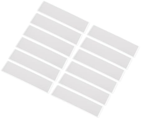 Gatuida Transparente Selbstklebende Etikettenhalter Kartenfächer 12 Stück 1,18 x 4,33 Zoll Für Büro Ladenschildwand Regal Lager