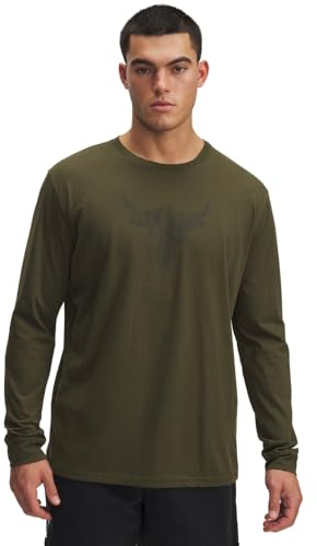 Under Armour Men's Project Rock Brahma Bull Long Sleeve, 308 Green, SM