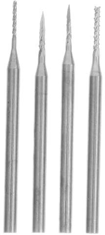 DIYEAH 4-teiliges Präzisions-schnitz-gravierwerkzeug-set, Wolframkarbid-frässtifte Für Holz Und Stein, Handwerk, Schmuck, Bohrer Zum Schnitzen