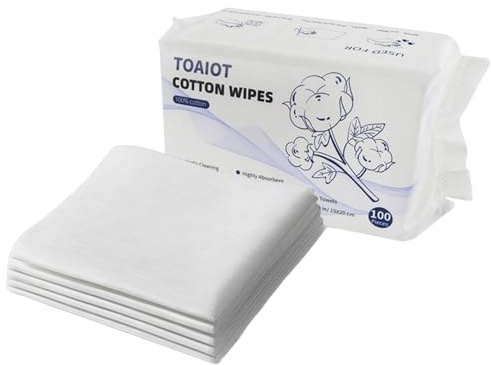 3D Printer Cleaning Wipes - Lintfree Cotton Cloths, Absorbent Soft Wipes | Easy Convenient Swabs, Anti-Wear Tool for 3D Printer Maintenance, Electronics Screens, Metal, Glass & Display Cleaning
