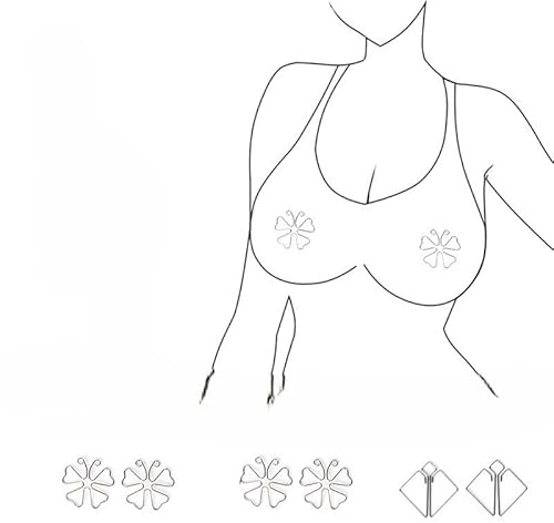 Thlsexy Elegante Brustwarzenklemmen für Frauen und Männer Verstellbare Nippelklemmen mit Gewicht Hochwertige Nippelkette für SM-Rollenspiele brustwarzen klemmen für frauen（Quadrat）