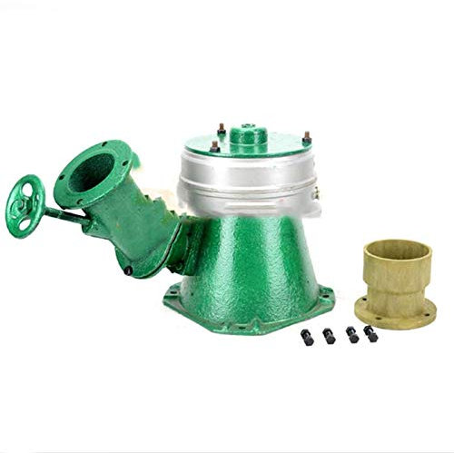 YSXXIAN Generador hidroeléctrico de Tipo Inclinado, generador monofásico de turbina de Agua de 220 V y 500 W con imán hidroeléctrico y núcleo de Cobre Completo (Verde)