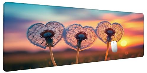 Alfombrilla Ratón Atardecer Alfombrilla Ratón XXL 1500x800mm Planta Mouse Pad Gaming, Tapete Escritorio Mousepad Gaming Protector Escritorio, Tapete Rato Base de Goma Antideslizante Regalos Hombre I-8