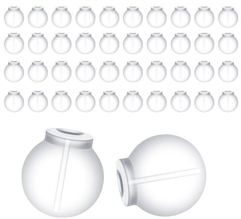 BOXOB 100uds Cierres Pendientes Transparentes y Cómodos, Cierres Silicona Suave para Todo Tipo de Pendientes Mujer Suministros de Joyería DIY