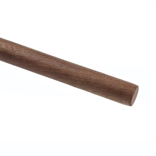 Walnuss-Dübelstangen, Holzstab, Walnuss, runder Dübel, unvollendet, for Basteln, Kleiderstange, Gehstock, Durchmesser 3–50 mm, Länge 500 mm, 50 mm x 500 mm x 1 Stück(5mm*500mm*20pcs)