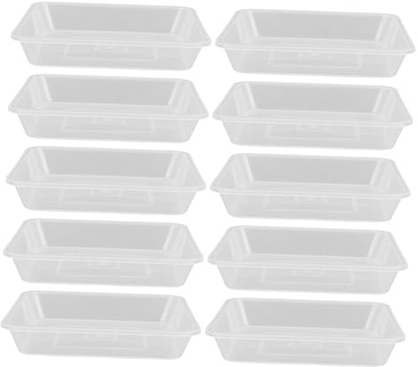 ibasenice 10 Piezas Platillo para Macetas Transparente Bandeja de para Plantas de Interior Base para Bonsáis Recipiente de Flores Protección contra