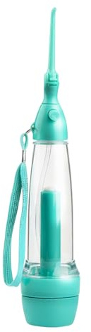 Idropulsore, Pulizia Orale Acqua, Irrigatore Dentale Manuale per Bambini da 5+ Anni e Adulti per Uso Quotidiano Casa Viaggio Bagno Clinica Principianti e Gengive