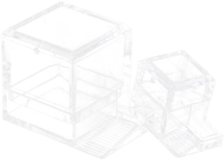 KOMBIUDA 2 STÜCK Acryl Ameisen Wasserschale Tragbar und Transparent Ameisen Futter Trinkschalen für Ameisenfarm Langlebig und Leicht zu Reinigen Geeignet für Ameisennest Wasserversorgung