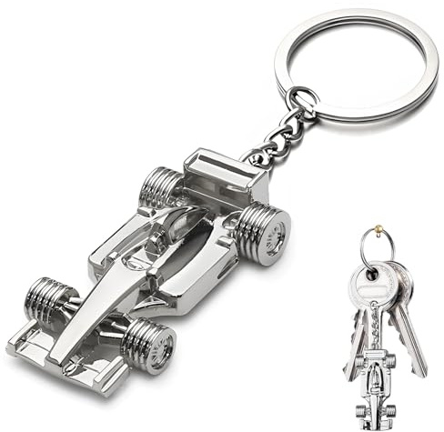 YAOYYG Accessoires de Porte-Clés de Voiture en Métal, Fans de Formule 1 | Métallique Porte-clés Voiture Formula 1, Parfait pour La Fête des Pères, Anniversaire, Noël