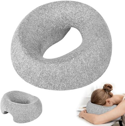 AOOSA Almohada Masajeador Facial, Almohada Dormir Boca Abajo con Orificio