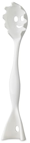 Koziol GINA Spaghettiheber | zum Hinstellen und Aufhängen | Pastalöffel, Nudelkelle | bruchfester Kunststoff, spülmaschinengeeignet | Küche, Haushalt (cotton white)