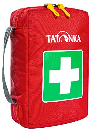Tatonka First Aid S - Erste-Hilfe-Tasche (ohne Inhalt) mit unterteiltem Hauptfach und Gürtelschlaufe - Zum selber Befüllen - Abmessungen: 18 x 12,5 x 5,5 cm (red)