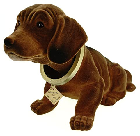 Rakso Oskar Schneider GmbH & Co. KG Original Rackso 100a Wackeldackel Wackelkopfhund Dackel Hund 29 cm Figur Made in Germany