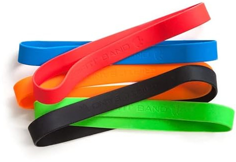 Grifiti Band Joes 9 x .75 5 Pack Silicone Rubber Bands for Books, Wrapping, Exercise, UV, Chemical Resistant Elastic Large Strong Assorted Silicon Rubberbands (Assorted Colors Cooking Grade Silicone)
