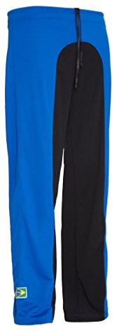 JL Sport Authentic Brazilian Capoeira Martial Arts Pants - Unisex (Black Blue)