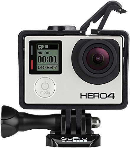 GoPro CHDHX-401-DE HERO4 Black Edition Adventure Videocamera 12 MP, 4K/30 fps, 1080p/120 fps, Wi-Fi, Bluetooth, Versione in Inglese/Tedesco