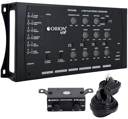 ORION XTR-X4R 4-Way Electronic Crossover, 2-Input/4-Output