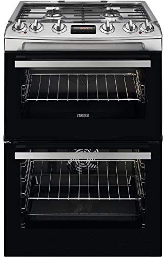 Zanussi ZCK66350XA Freestanding Gas A/A Rated Cooker -Stainless Steel