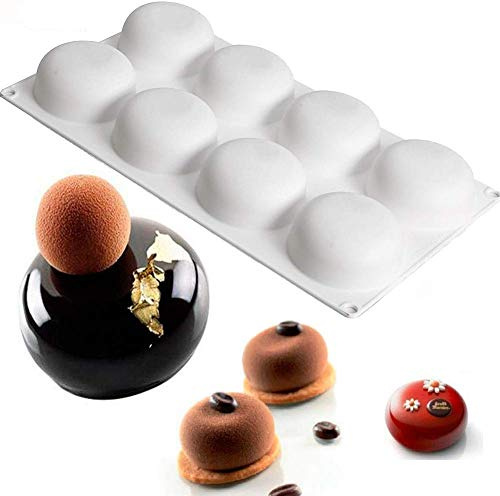 DUBENS 8 Loch Runde Silikon Kuchen Form Niedliche Für küche Mousse Schokolade Mould Gelee Kreative Dekorative Backen Werkzeuge Kuchen Accessiores