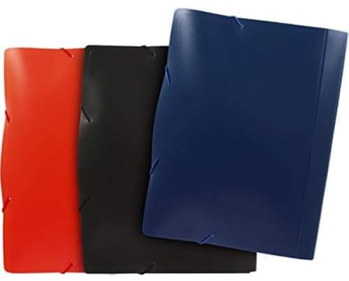 Grafoplás 2960710 Serie XS Aktenordner mit Gummizug, Schwarz