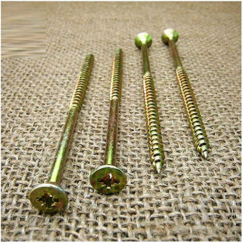 M6 * 130mm tête fraisée croisée galvanisée spéciale longues vis taraudeuses meubles vis à bois