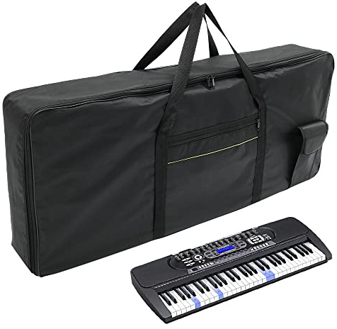 Jetcloud 61 Key Keyboard Carry Bag Portable Oxford Cloth Waterproof Anti Shock Electronic Piano Keyboard Case with Sturdy Handles Keyboard Instrument Piano Accessories