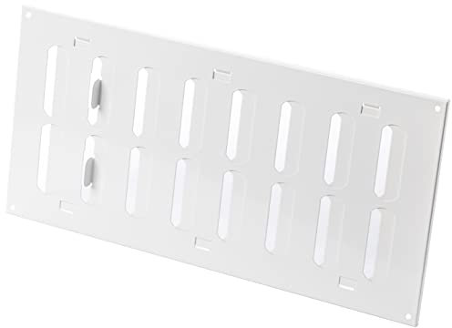 300x150mm Bianca Regolabile Griglia di Ventilazione in Metallo - Griglie D'Aerazione