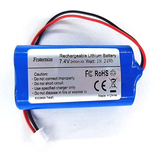 7.4V 2600mAh Batteries Rechargeables Batteries au Lithium li ION avec connecteur xh2.54-2p pour l'électronique, éclairage, équipement 7,4 V Batterie