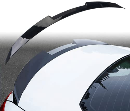 Trunk Spoiler Wing Compatible with Honda Accord 10th Gen 2018 2019 2020 2021, Trunk Lip Spoiler with ABS Plastic for 4 Door Sedan Automotive Exterior Accessories (Glossy Black