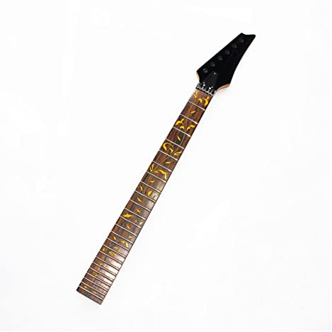 E-Gitarrenhals Ersatz 24 Bünde E-Gitarre Ahorn Hals Palisander Griffbrett Gitarrenersatz Zubehör