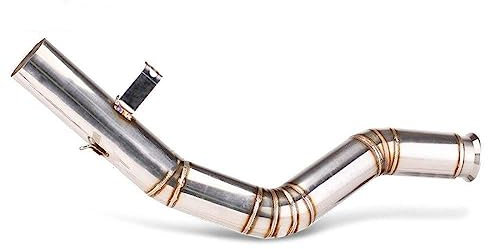 Auspuff Abgasanlage Motorrad-Auspuffanlage Hohe Position Mittlerer Link-Rohrschalldämpfer Für Duke 125 250 390 Für RC390 Für RC250 2017–2021 Motorrad-Auspuffrohr (Größe : A)