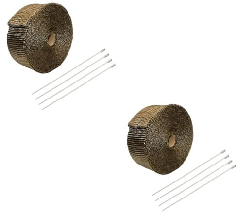Vaguelly Auspuffband 1 5 Mm X 25 Mm X 5 Mm Für Auto Und 2 Stück