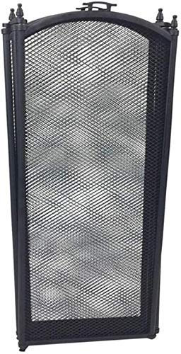 Panel-Funkenschutz, Eisen-Kaminschutzplatte, Metallgitter-Sicherheits-Kaminschutz für Holz, Größe: 96 cm (B) x 60 cm (H) (Größe: 120 cm (B) x 80 cm (H)) () The New
