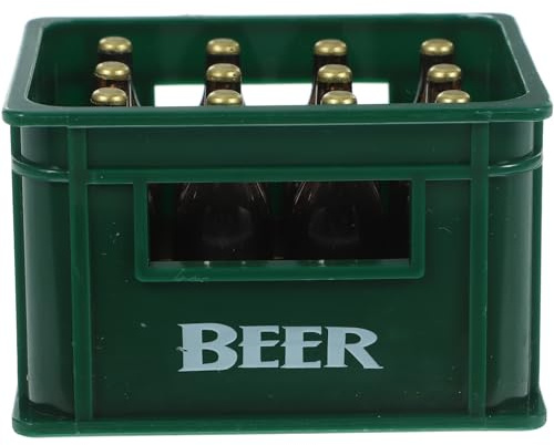 ibasenice Kreative Mini Bierkiste Statue Kasten Mini-Bierimitat Kill-Team Bier Eimer puppenstubenmöbel Dollhouse Furniture -Weinflaschen für Gefälligkeiten -Zubehör für Puppen Modellieren
