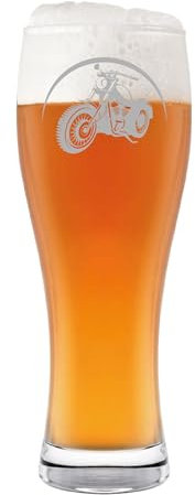 R.G.Service Bicchiere da birra in vetro, capacità 665 cc, personalizzabile con il tuo nome o frase. Perfetto per la Festa del papà, compleanno, evento, anniversario. Regalo personalizzabile.