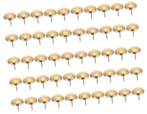 Operitacx Polsternägel 11mm Kupfernägel Runde Kopf Nägel 50 Stück Möbel Dekoration Für Sofa Stuhl Heimdekoration