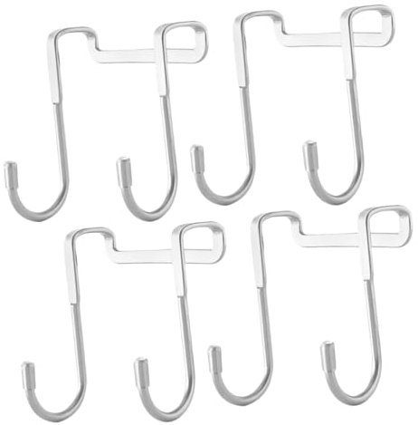 FUNOMOCYA 4 Stück Edelstahl Haken Robuster Kleiderständer Handtuchhalter Handtuchhalter Edelstahl Duschhandtuchhaken Tür Hängehaken Über Tür Haken Über Tür Haken Kleiderbügel Jacke