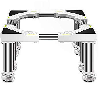 Soporte universal para lavadora, secadora telescópica, bandejas para piso, base para refrigerador de dormitorio, estante de acero inoxidable, protege el piso de la lavandería, Stent antivibración pa