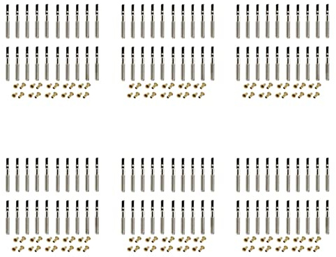 Ronlok 120 Stück Leier Harfe Stimmen Nägel mit 120 Stück Nieten Set für Leier Harfe Klein Harfe Musikalisch Saiten Instrument