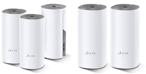 TP-Link Deco E4 (3-Pack) - AC1200 Repetidor de WiFi, Mesh WiFi Inteligente & Deco E4(Paquete de 2) - Wi-Fi Mesh de Doble Banda AC1200