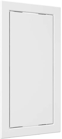 Revisionsklappe 15 x 30 cm Weiß Revisionstür, Inspektionstür, Abdeckung für Sanitär- und Heizungsverteiler, Kanäle, Böden, Armaturen, Elektro- und Telekommunikation 150 x 300 mm